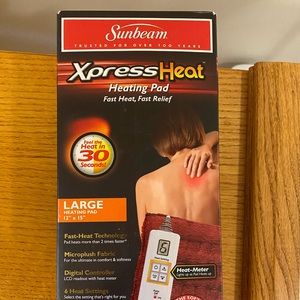 Sunbeam Xpress Heat Heating Pad LARGE
